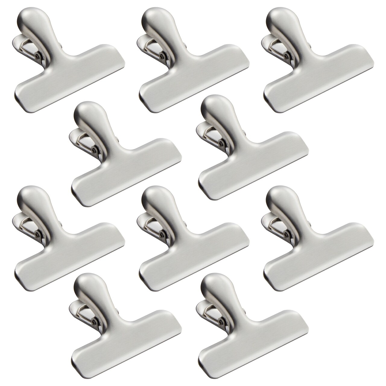 10 Pack Metal Chip Clips for Food Storage, Stainless Steel Bag Clips for  Kitchen Supplies (3 Inches)